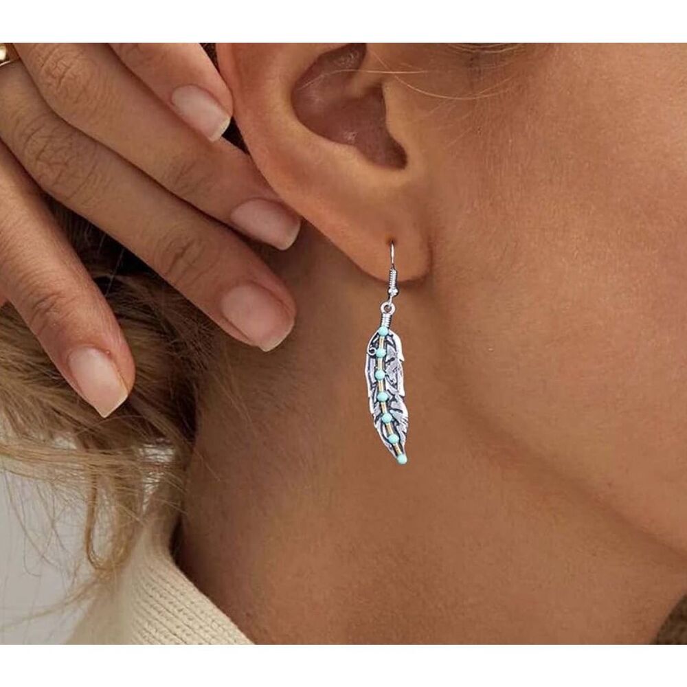 Feather Style Earrings